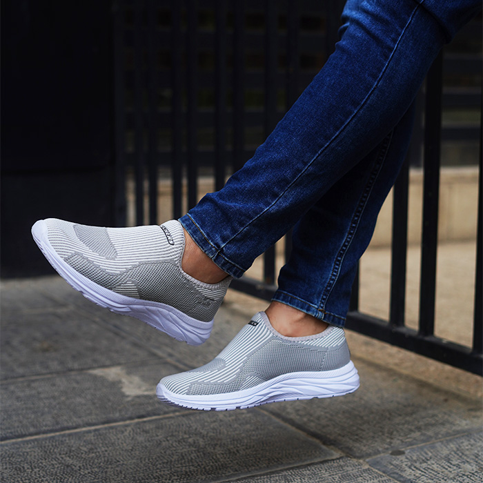 کفش ورزشی SKECHERS طوسی مردانه مدل Faraz