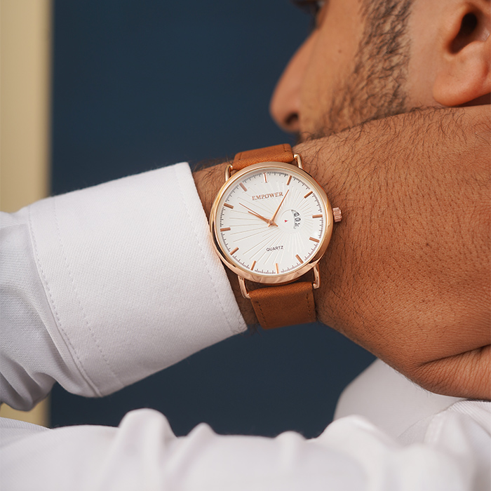 ساعت مچی عسلی empower مدل EM40