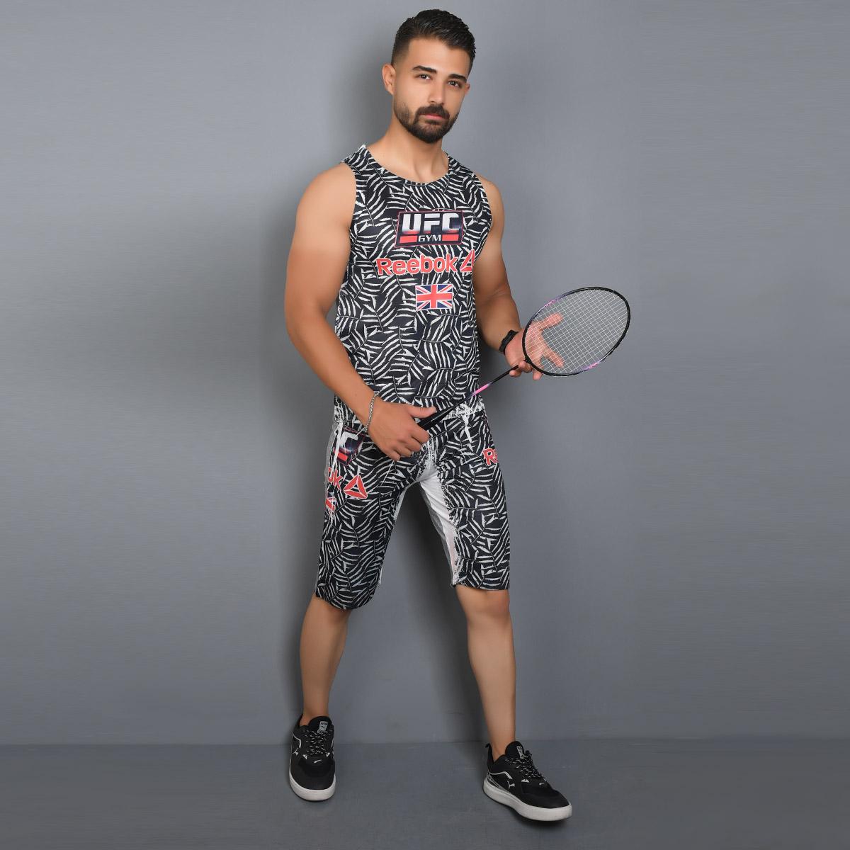 ست رکابی شلوارک مردانه مدل UFC