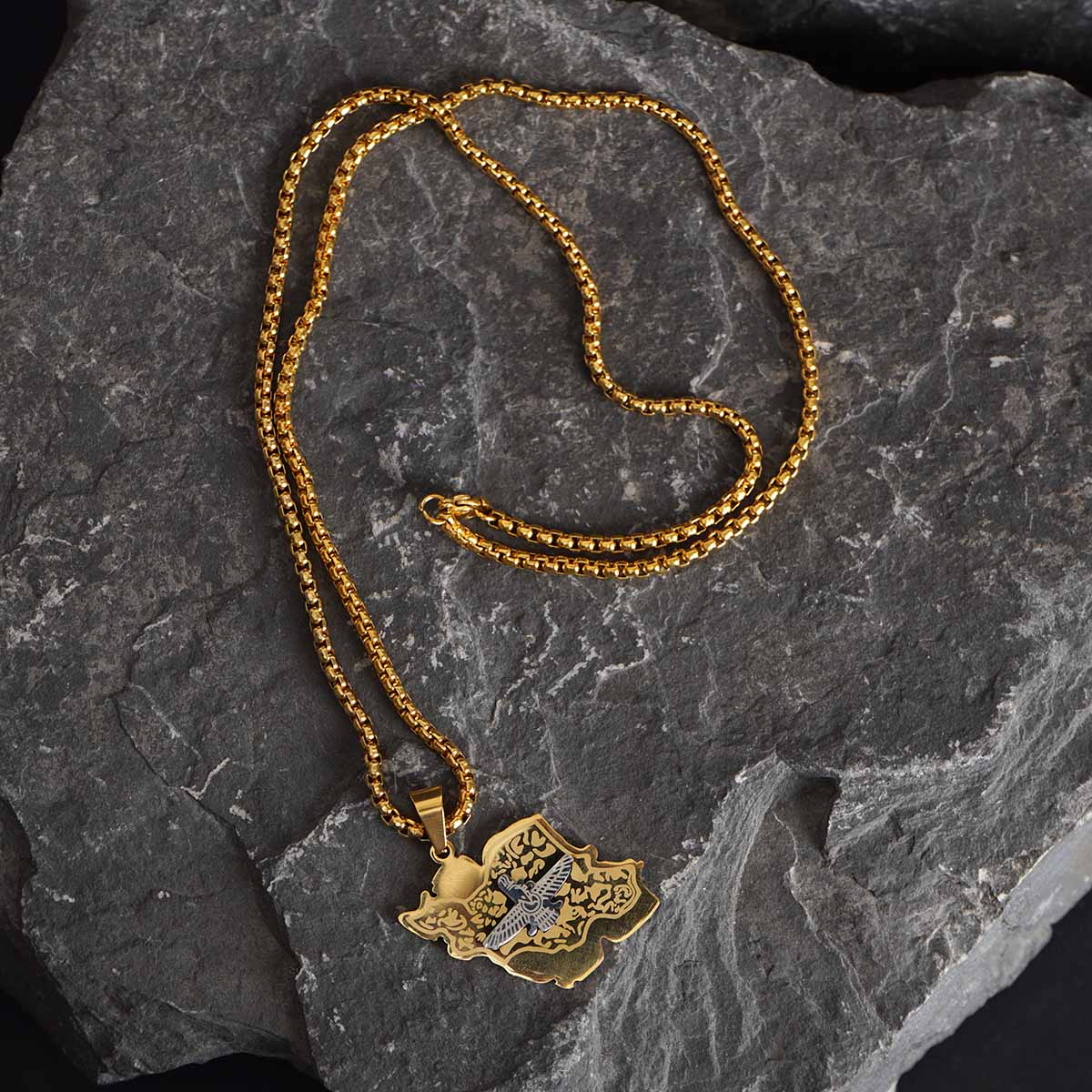 گردنبند طلایی مدل Iran