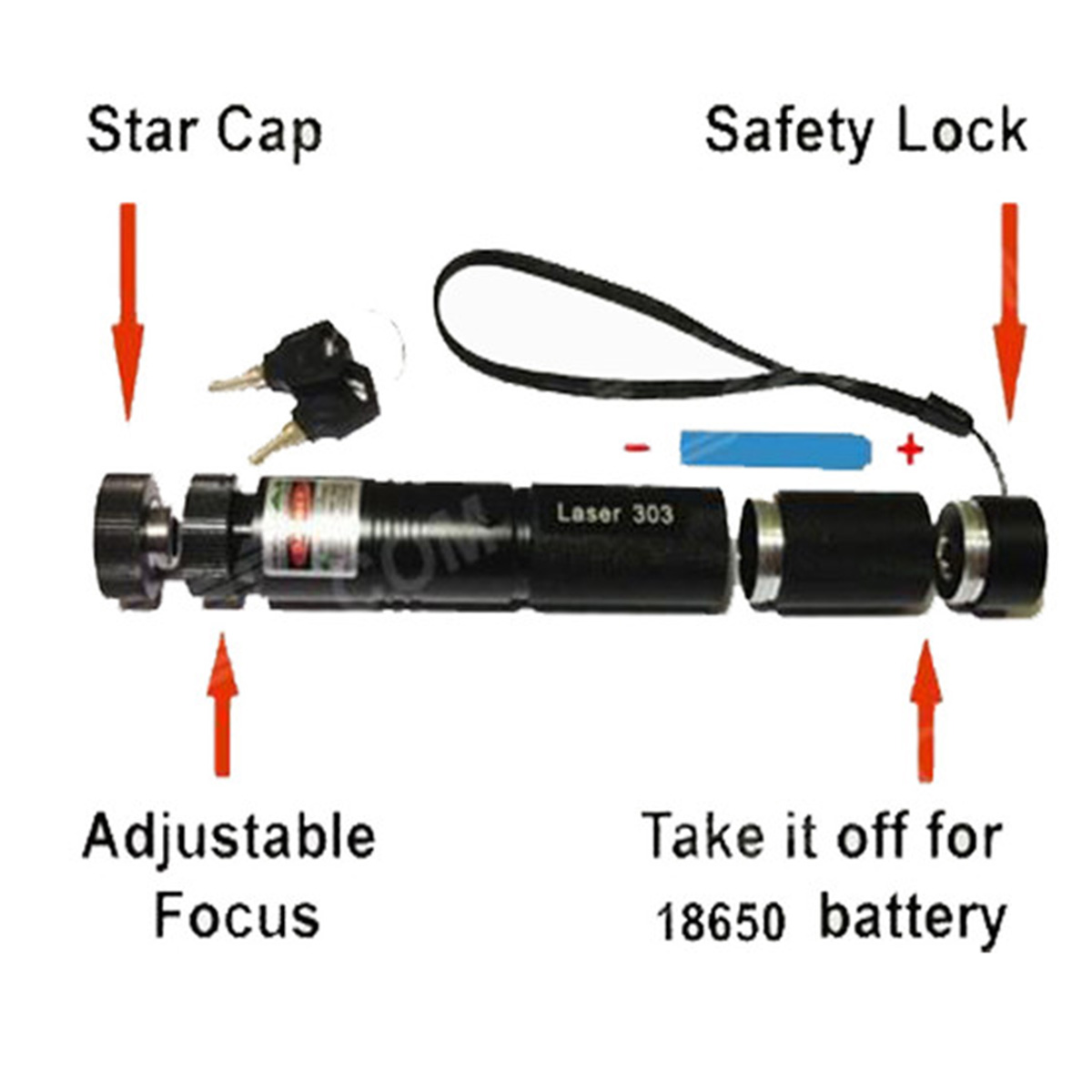 لیزر پوینتر مدل 303