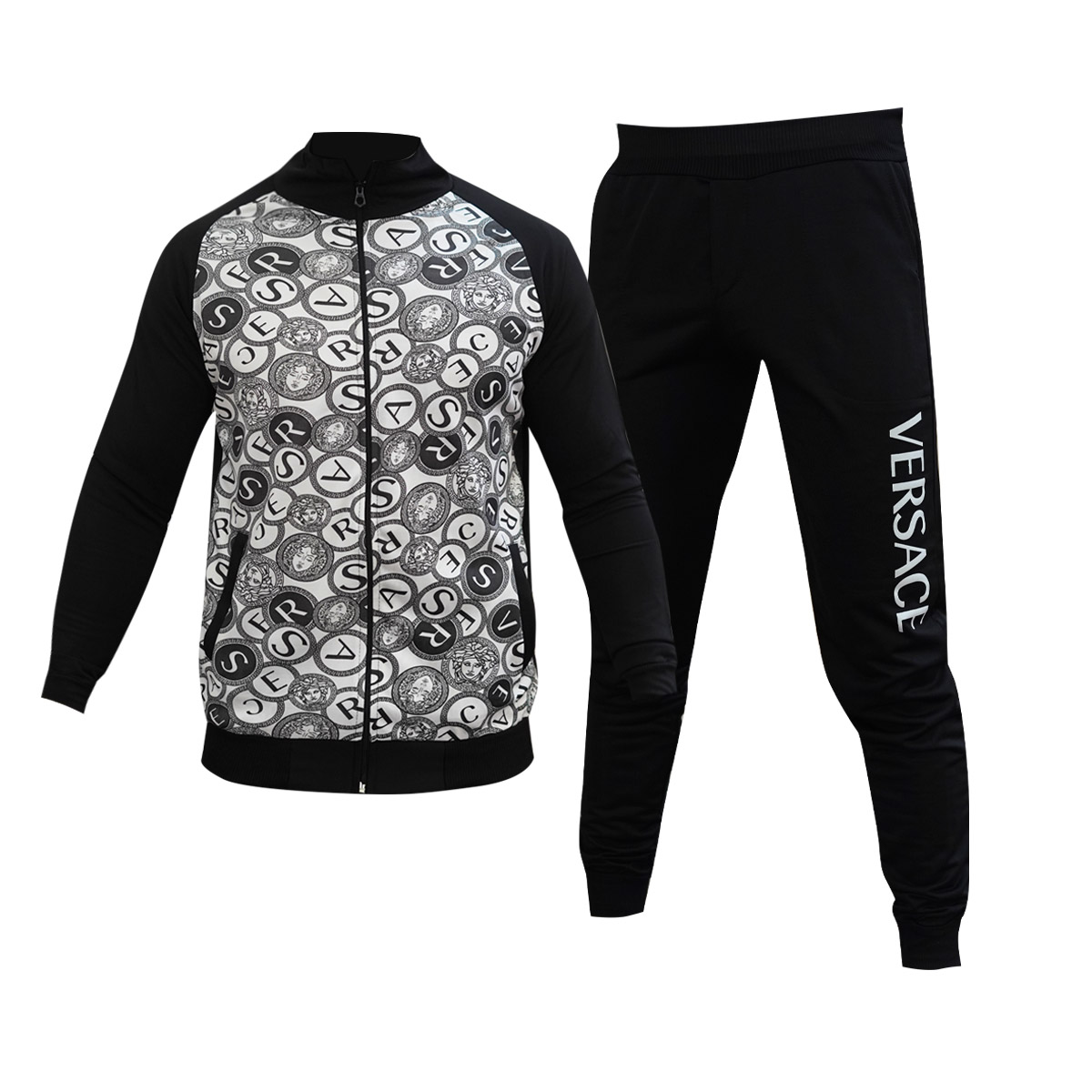 ست سوئیشرت شلوار مردانه سفید مدل Versace