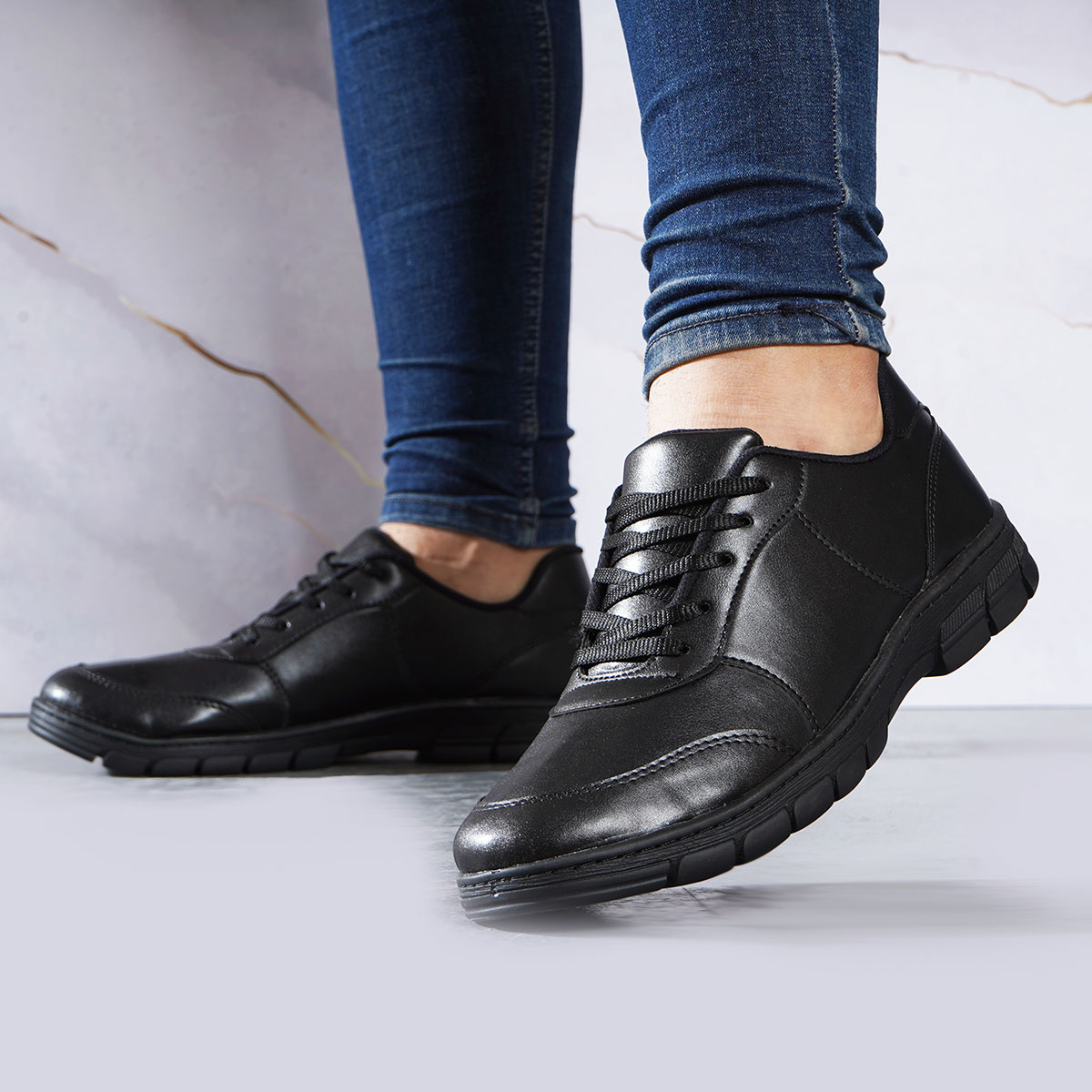 کفش مردانه مشکی مدل Rosan