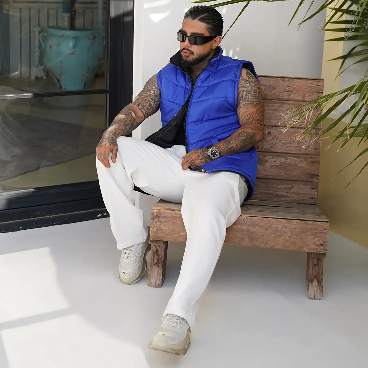 پافر مردانه آبی مدلFarshad