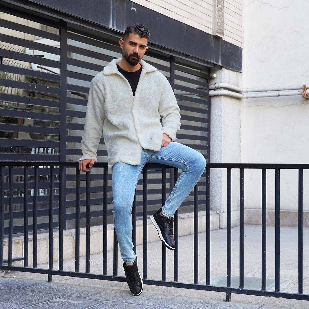 ژاکت مردانه سفید مدل TEDI