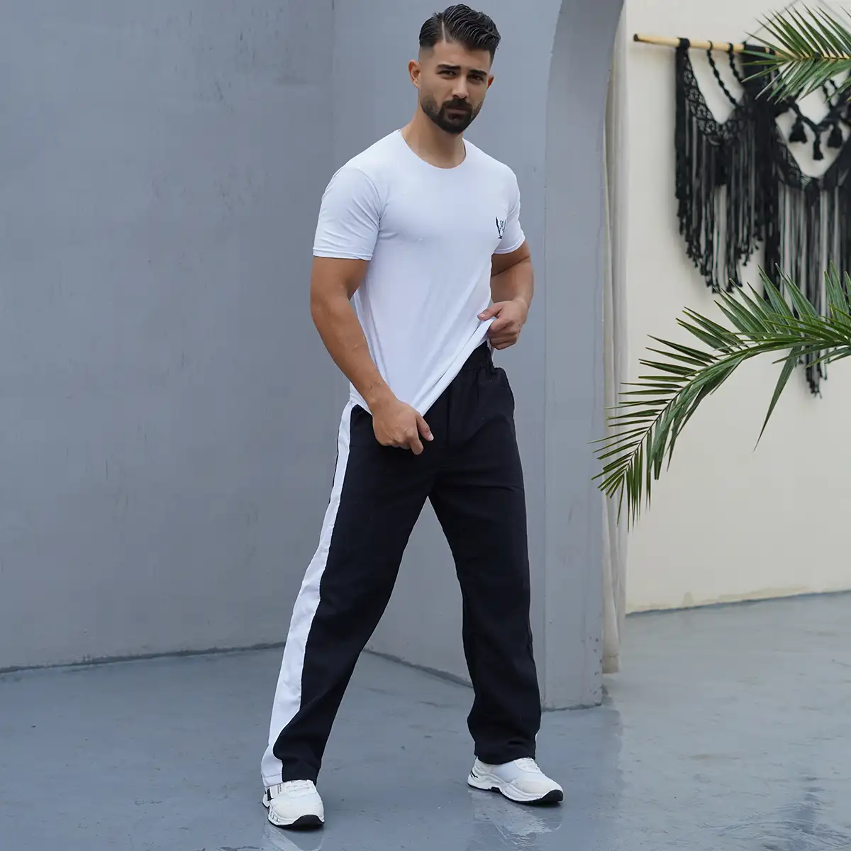 شلوار مردانه مشکی مدل Farin