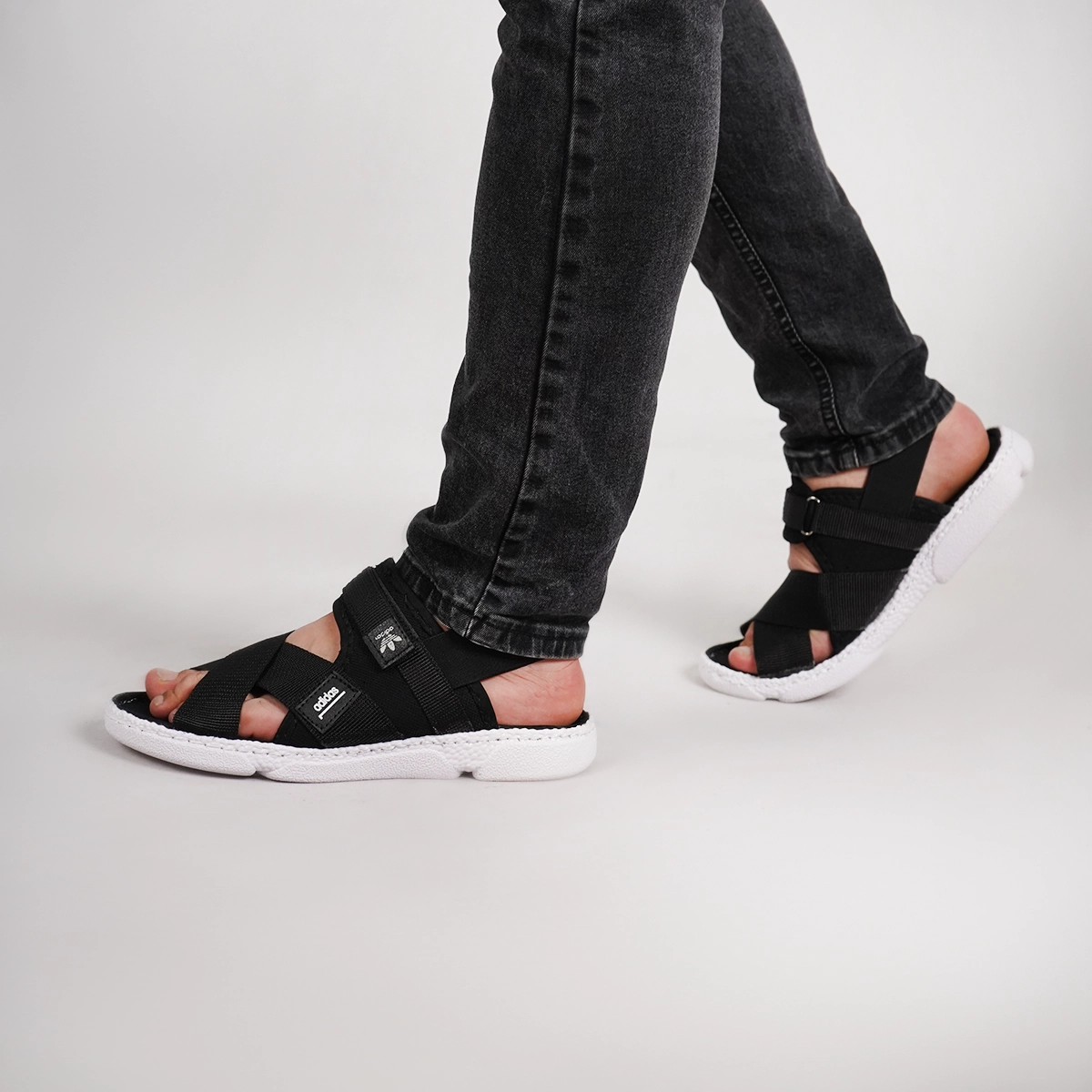 صندل مردانه ضربدری مشکی مدل Havin