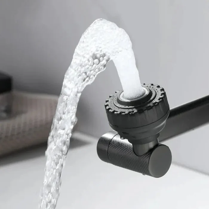 شیرکامل روشویی 360 درجه مشکی