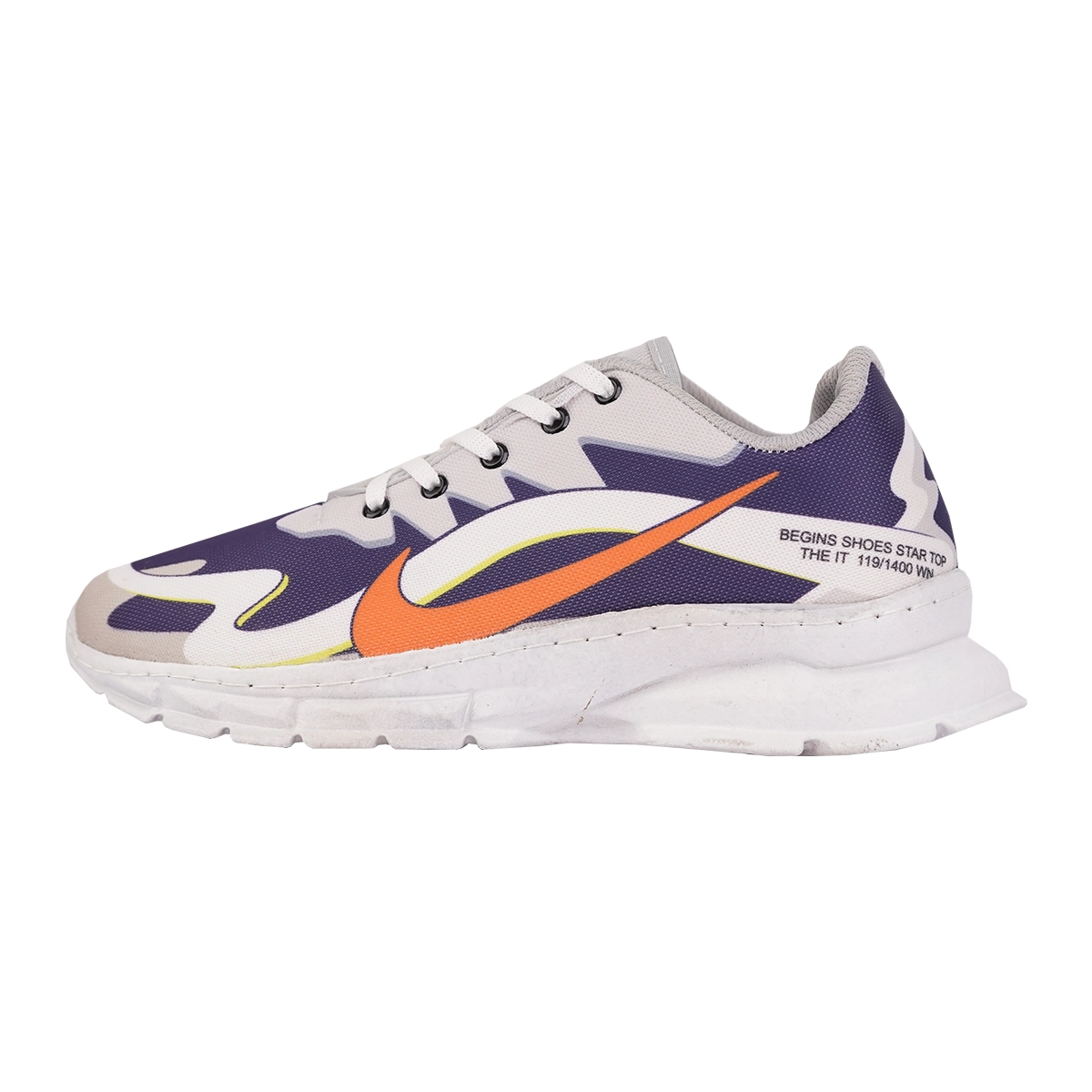 کفش ورزشی مردانه (T) سفید آبی مدل RAKAN