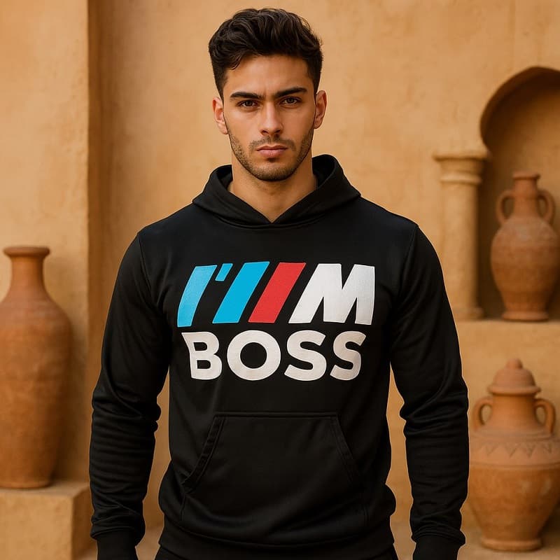 ست هودی شلوار مردانه boss مدل B53