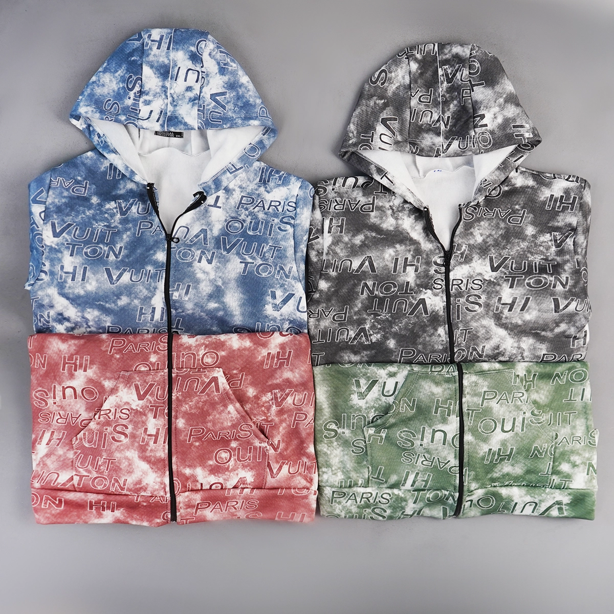 سوییشرت طرحدار مردانه آبی مدل Roham