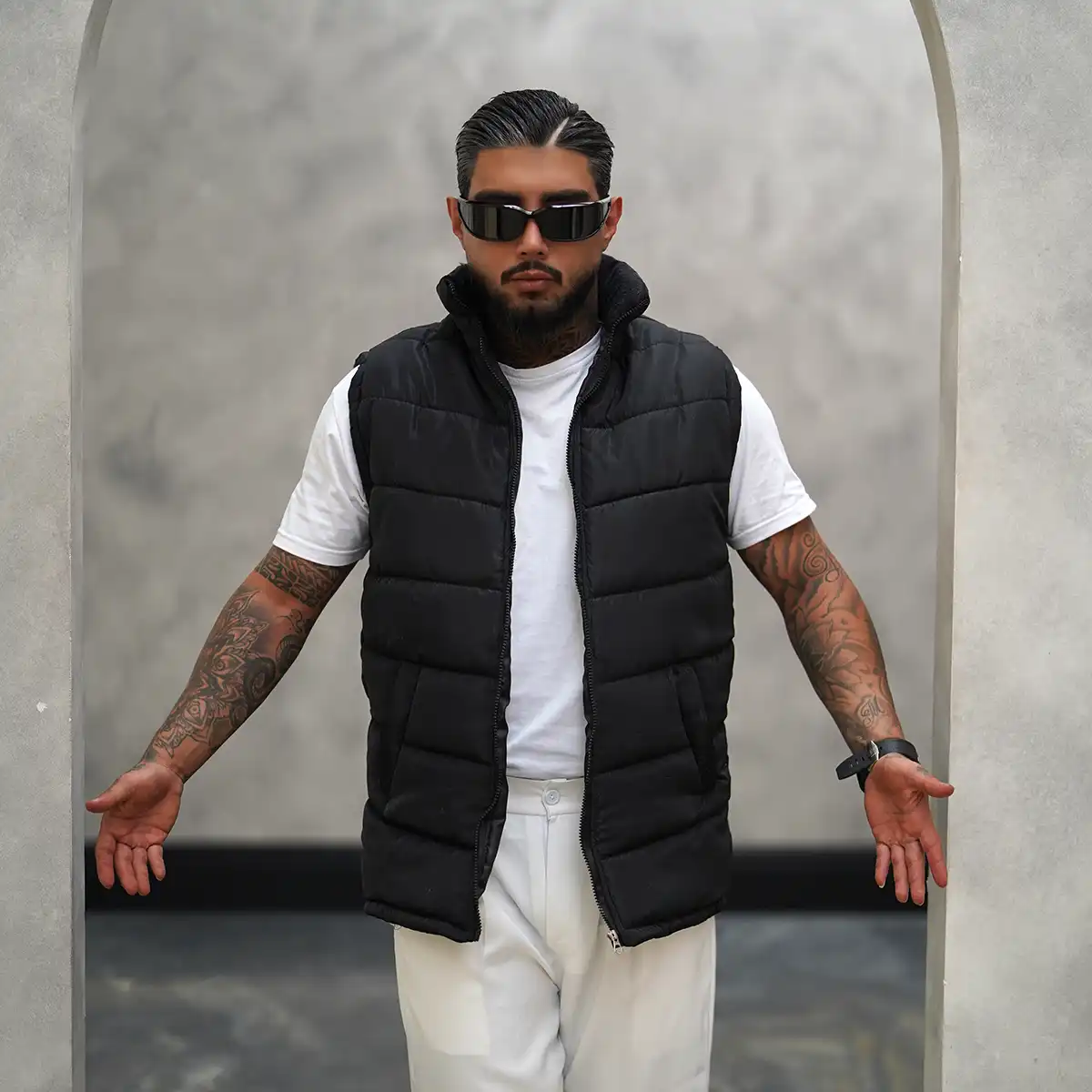 پافر مردانه مشکی مدل Saniyar