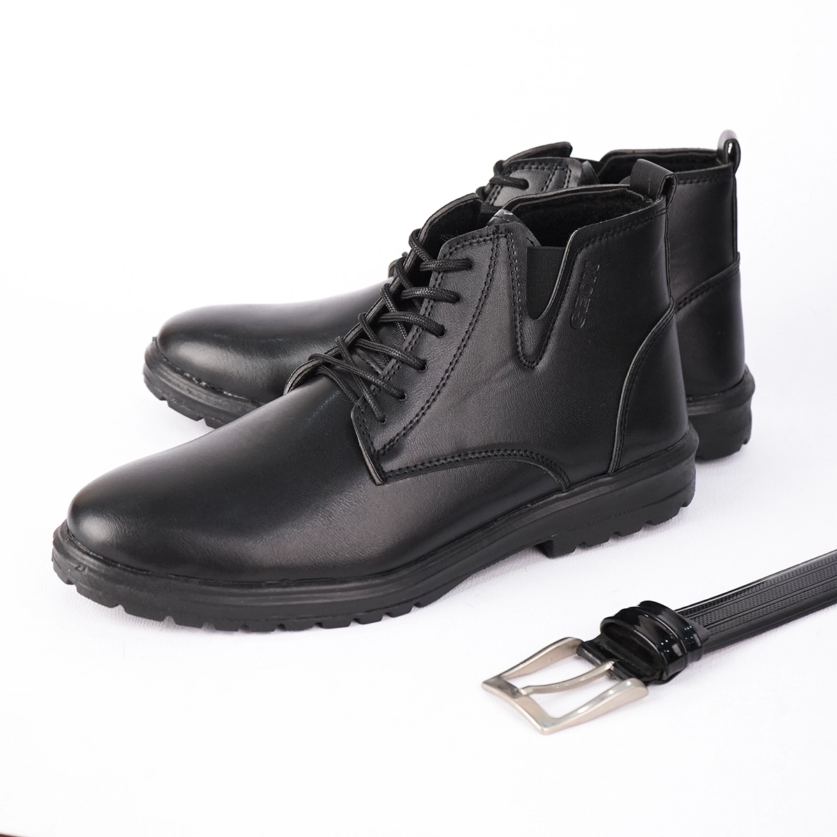 نیم بوت مردانه مشکی مدل GEOX