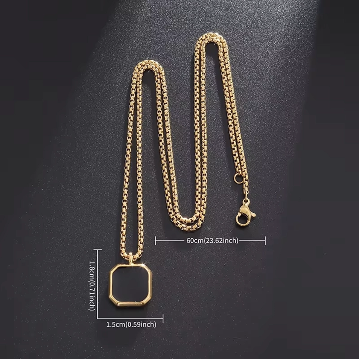 گردنبند مردانه اونیکس طلایی