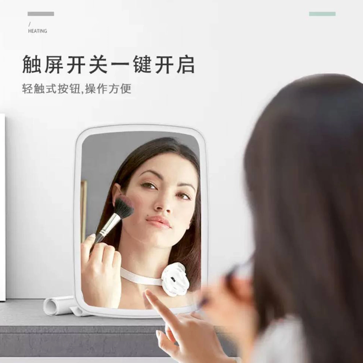 آینه آرایشی چراغ دارمدل XJ-989-1