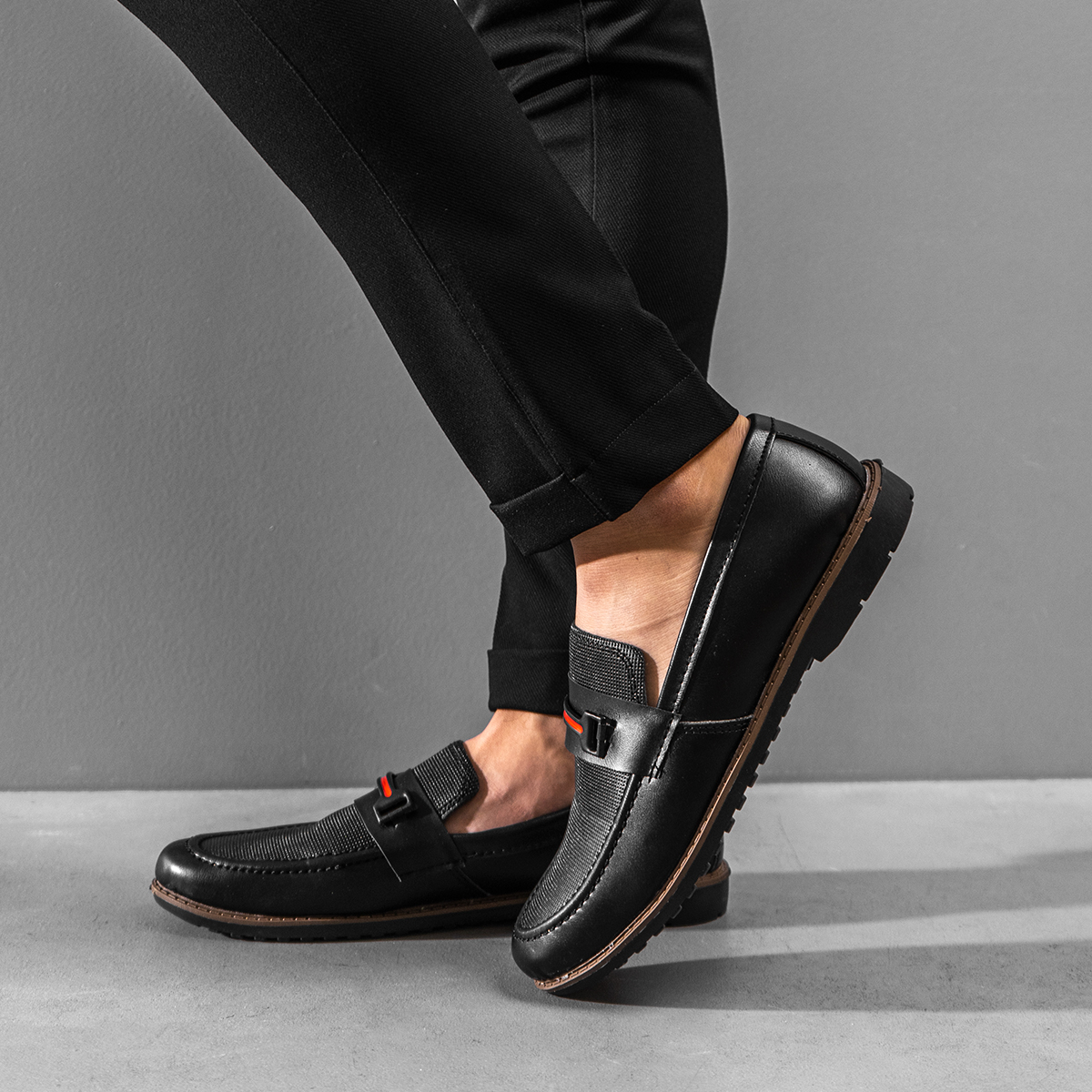 کفش کالج مردانه مشکی مدل Rasa