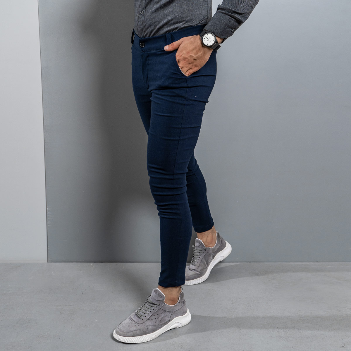 شلوار Parsa مردانه سرمه ای مدل Lovian