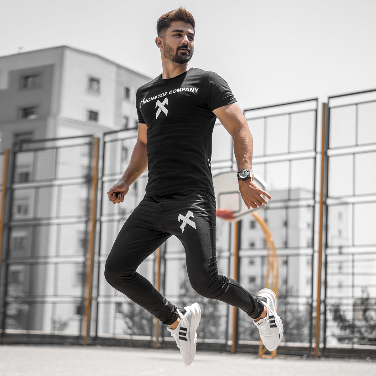 ست تیشرت شلوار 11Nonstop Company مردانه مدلHanky