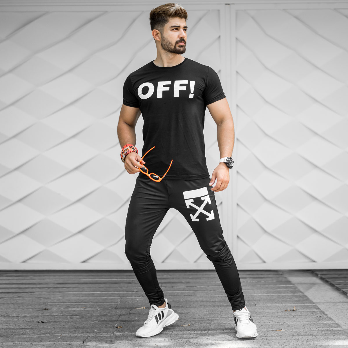 ست سه تیکه Off-White مردانه مدلRadman