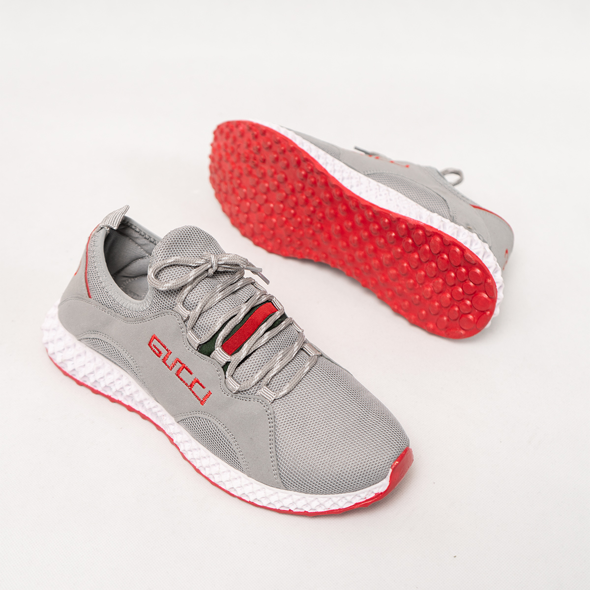 کفش ورزشی Gucci مردانه طوسی مدلMaham