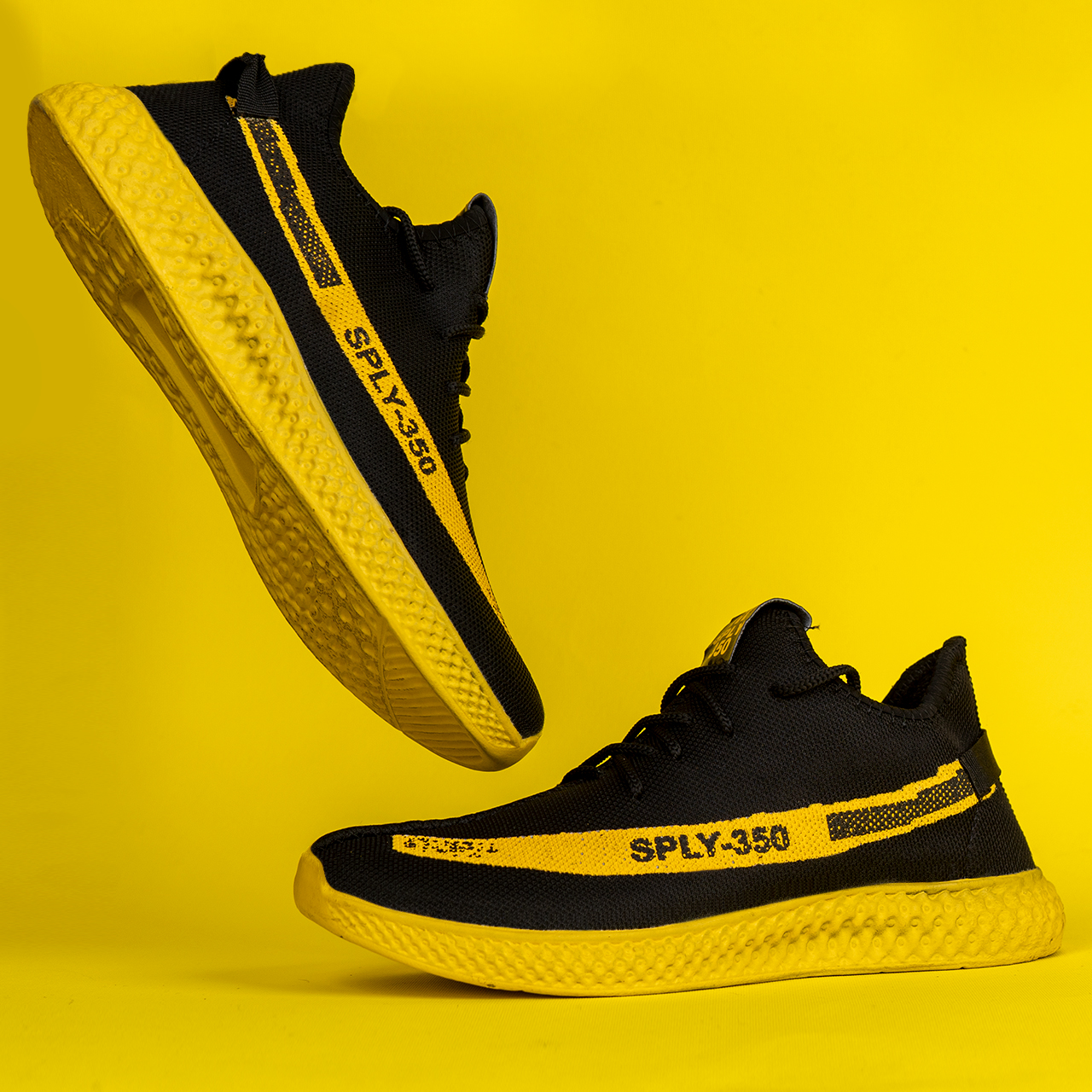 کفش ورزشی Sply-350 مردانه مشکی زرد مدلYogi