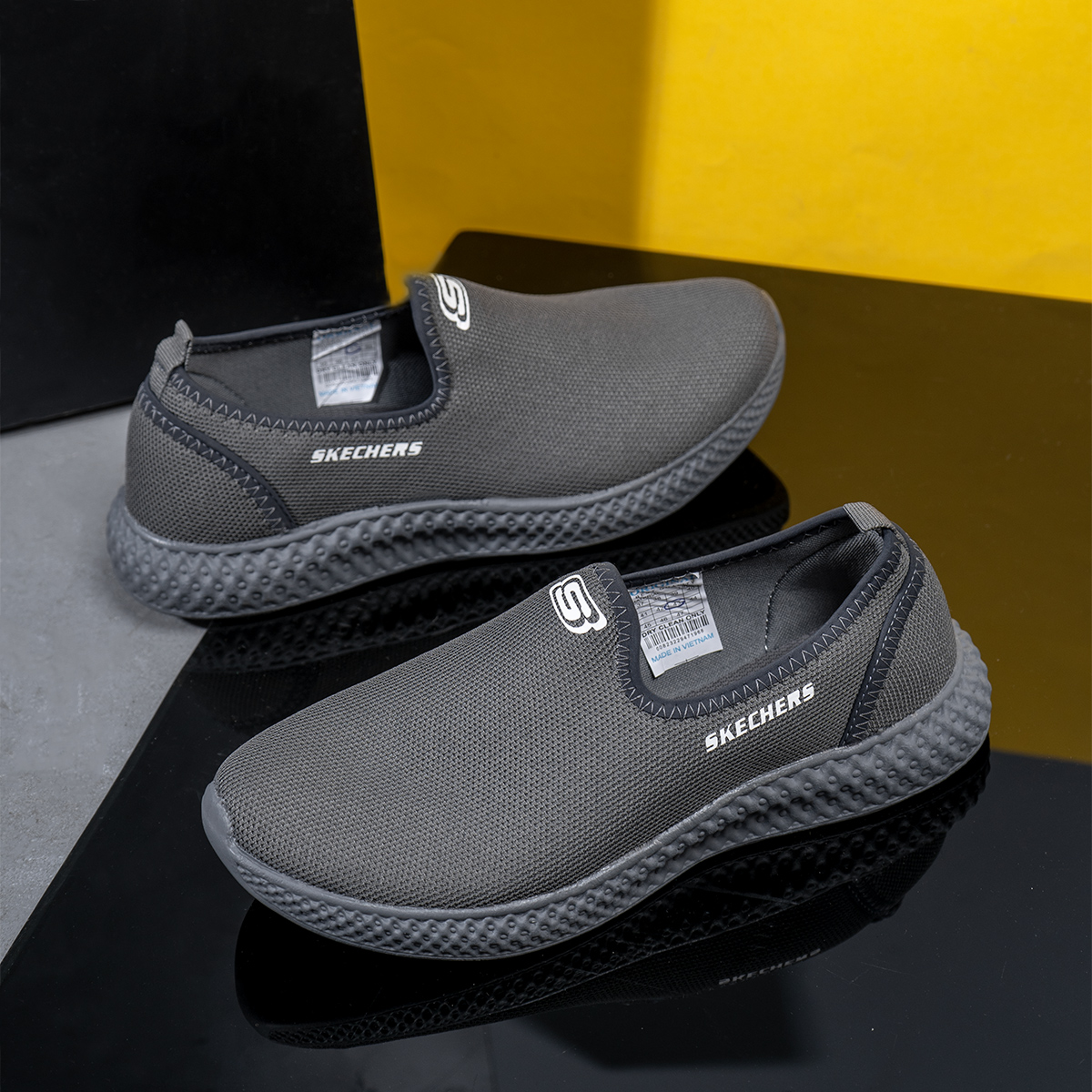 کفش ورزشیSKECHERS مردانه طوسی مدل Lavin(T)