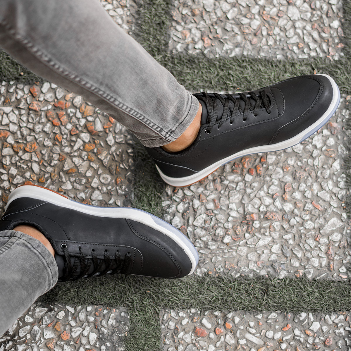 کفش مردانه LV مشکی مدل Norman