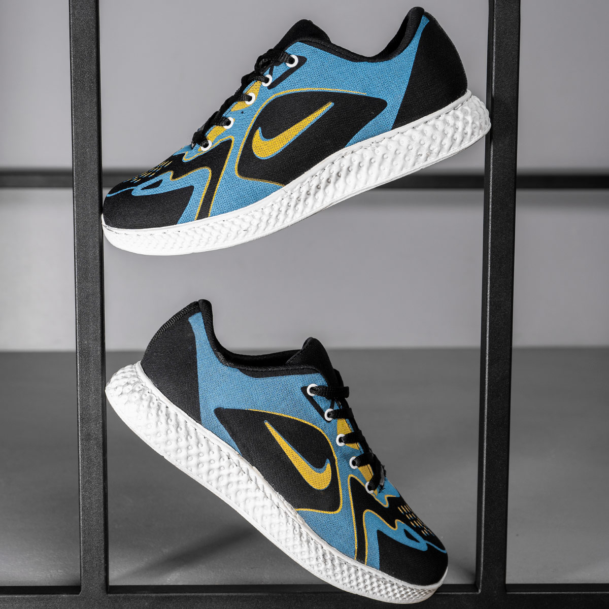 کفش ورزشی زرد آبی مردانه مدل Miden(T)