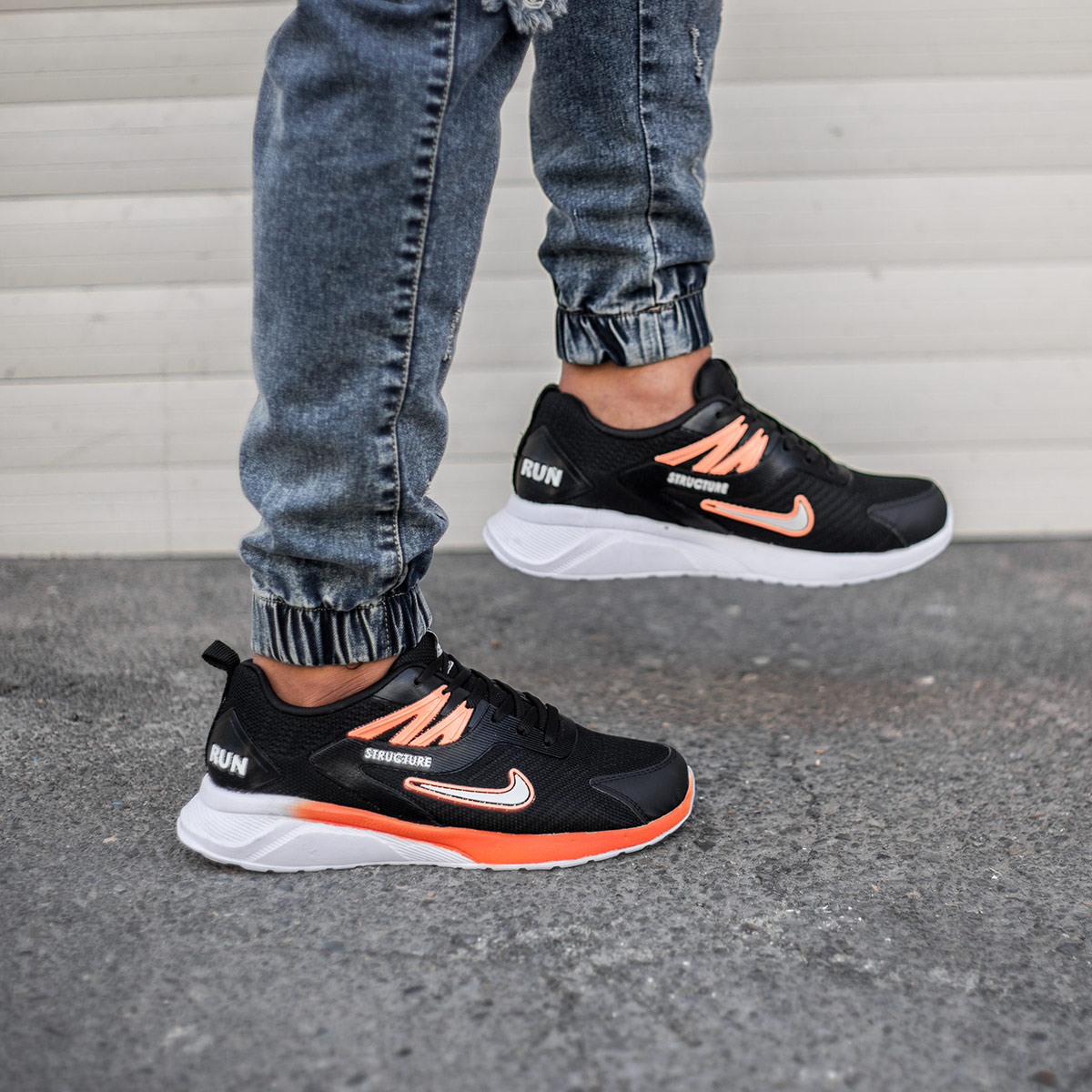 کفش ورزشی Nike Structure مردانه مشکی نارنجی مدلZomit